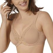 Triumph BH Modern Lace Cotton Underwire Bra Beige B 80 Dame