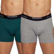 BOSS 2P Cotton Stretch Boxer Briefs Grønn bomull Large Herre