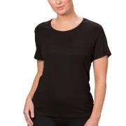 Trofe Bamboo Solids T-shirt Svart Bambus X-Large Dame
