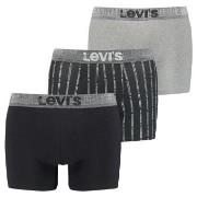 Levis 3P Boxer Giftbox Svart/Grå bomull Medium Herre