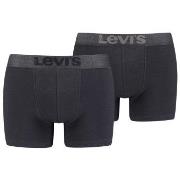 Levis 2P Organic Cotton Base Boxer Svart bomull Large Herre