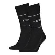 Levis Strømper 2P Organic Cotton Sock Svart Str 35/38