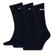 Puma Strømper 3P Sport Crew Socks Mørkblå Str 39/42