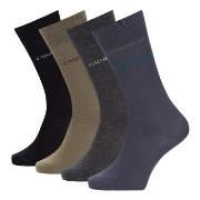 Calvin Klein Strømper 4P Palmer Socks Gift Box Svart/Blå One Size Herr...