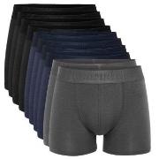 Resteröds 10P Bamboo Boxer Brief Grå/Blå Small Herre