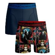 Muchachomalo 2P Cotton Stretch Smooth Criminal Boxer Svart Mønster bom...