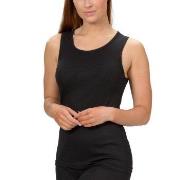 Trofe Wool Bamboo Solids Tank Top Svart X-Large Dame