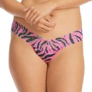 Hanky Panky Truser Marianne Low Rise Thong Rosa/Svart nylon One Size D...