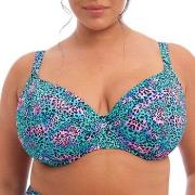 Elomi Electric Savannah UW Plunge Bikini Top Leopard G 85 Dame