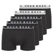 BOSS 5P Cotton Boxer Trunks Svart bomull X-Large Herre