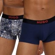 HUGO 2P Brother Trunk Blå/Hvit bomull X-Large Herre