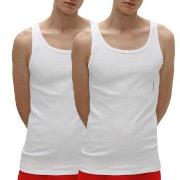 HUGO 2P Twin Tank Top Hvit bomull X-Large Herre