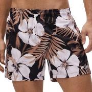 BOSS Badebukser Turtle Recycled Swim Shorts Svart mønstret polyester X...