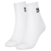 Puma Strømper 2P Mesh Short Socks Hvit Str 35/38 Dame