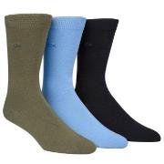 Calvin Klein Strømper 3P Eric Cotton Flat Knit Socks Blå/Grønn Str 40/...