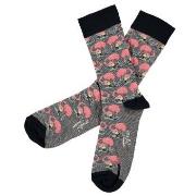 Topeco Strømper Men Cotton Birdie Sock Blå/Rosa Str 45/48 Herre