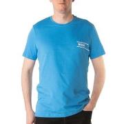 BOSS RN 24 Crew Neck T-shirt Blå bomull X-Large Herre