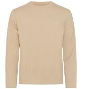 Resteröds Bamboo Long Sleeve Shirt Beige Small Herre