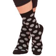 Trofe Bamboo Dot Socks Strømper 2P Svart Str 35/38 Dame