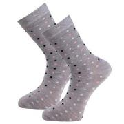 Trofe Bamboo Small Dot Socks Strømper Grå Str 35/38 Dame