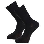 Trofe Bamboo Socks Strømper 2P Svart Str 43/46 Dame