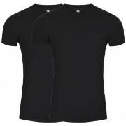 Dovre 2P Organic Cotton T-shirt Svart &#xF8;kologisk bomull Large Herre