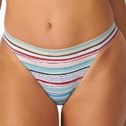 Sloggi Shore Candy Basslet Brazilian Bikini Brief Lysblå Stripet Large...
