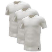 adidas 3P Active Flex Cotton V-Neck T-Shirt Hvit bomull X-Large Herre