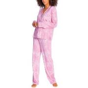 PJ Salvage Playful Prints Pyjama Rosa Large Dame