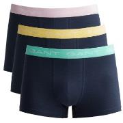 Gant 3P Cotton Jersey Trunks Rosa/Gul bomull X-Large Herre