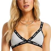 Reebok BH Dotty Triangle Bra Grå bomull Large Dame