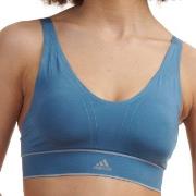 adidas BH 40GG Seamless Plunge Bra Blå Medium Dame