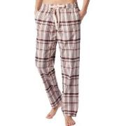 Schiesser Mix and Relax Long Flannel Pants Aprikos bomull 40 Dame