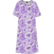 Trofe Soft Rose Short Sleeve Nightdress Lilla bomull Large Dame