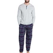 Jockey Pants Flannel Marine Rutete bomull Small Herre