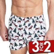 Jockey Woven Boxer Hvit bomull XX-Large Herre