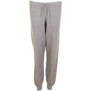 Missya Lazy Rib Pant Grå X-Large Dame