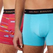 Bruno Banani 2P Connect Boxer Rød/Blå  bomull XX-Large Herre