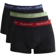 Gant 3P Trunk Svart bomull Large Herre