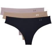 Under Armour Truser 3P Pure Stretch Thong Svart m Beige Large Dame