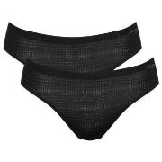 Sloggi Truser 2P ZERO Motion Ultra High Leg Brief Svart polyester X-La...