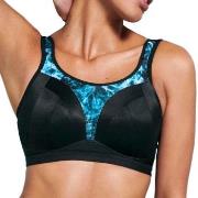 Freya BH Dynamic Soft Sports Bra Svart/Blå H 85 Dame