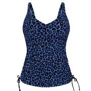 Rosa Faia Batik Safari Tankini Top Blå Mønster C 40 Dame