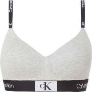 Calvin Klein BH CK96 String Bralette Lysgrå bomull Large Dame