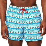 Happy socks Badebukser Palm Beach Swim Shorts Blå Mønster polyester La...