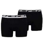 Puma 2P Men Multi Logo Boxer Svart bomull XX-Large Herre