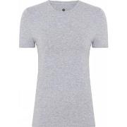 JBS of Denmark Bamboo Blend Slim Tee Lysgrå Medium Dame