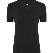 JBS of Denmark Bamboo V-neck Women Slim T-shirt Svart Medium Dame