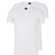 BOSS 2P Modern Round Neck T-shirt Hvit bomull X-Large Herre