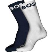 BOSS Strømper 2P RS Sport CC Socks Hvit/Marine Str 39/42 Herre